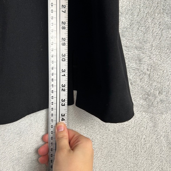 ✨ 2/$35 Zara Black Mini Dress Spaghetti Straps Cross Back M Holiday Minimalist - Picture 6 of 7